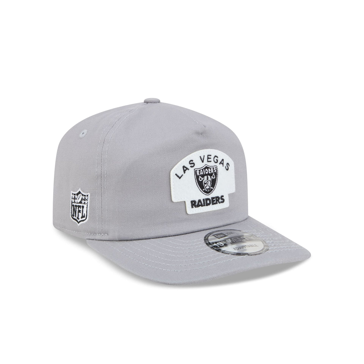 Las Vegas Raiders Felt Patch Gray 19TWENTY Snapback Hat