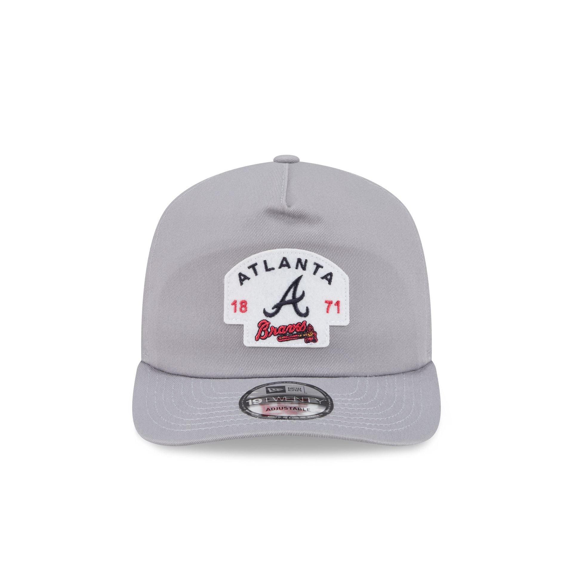 Atlanta Braves Felt Patch Gray 19TWENTY Snapback Hat