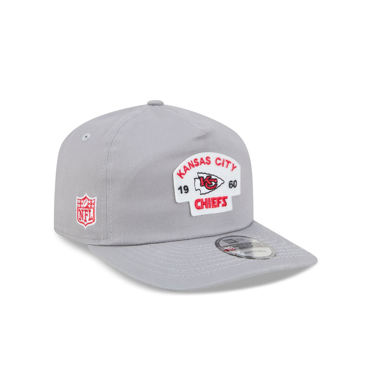 Kansas City Chiefs Felt Patch Gray 19TWENTY Snapback Hat