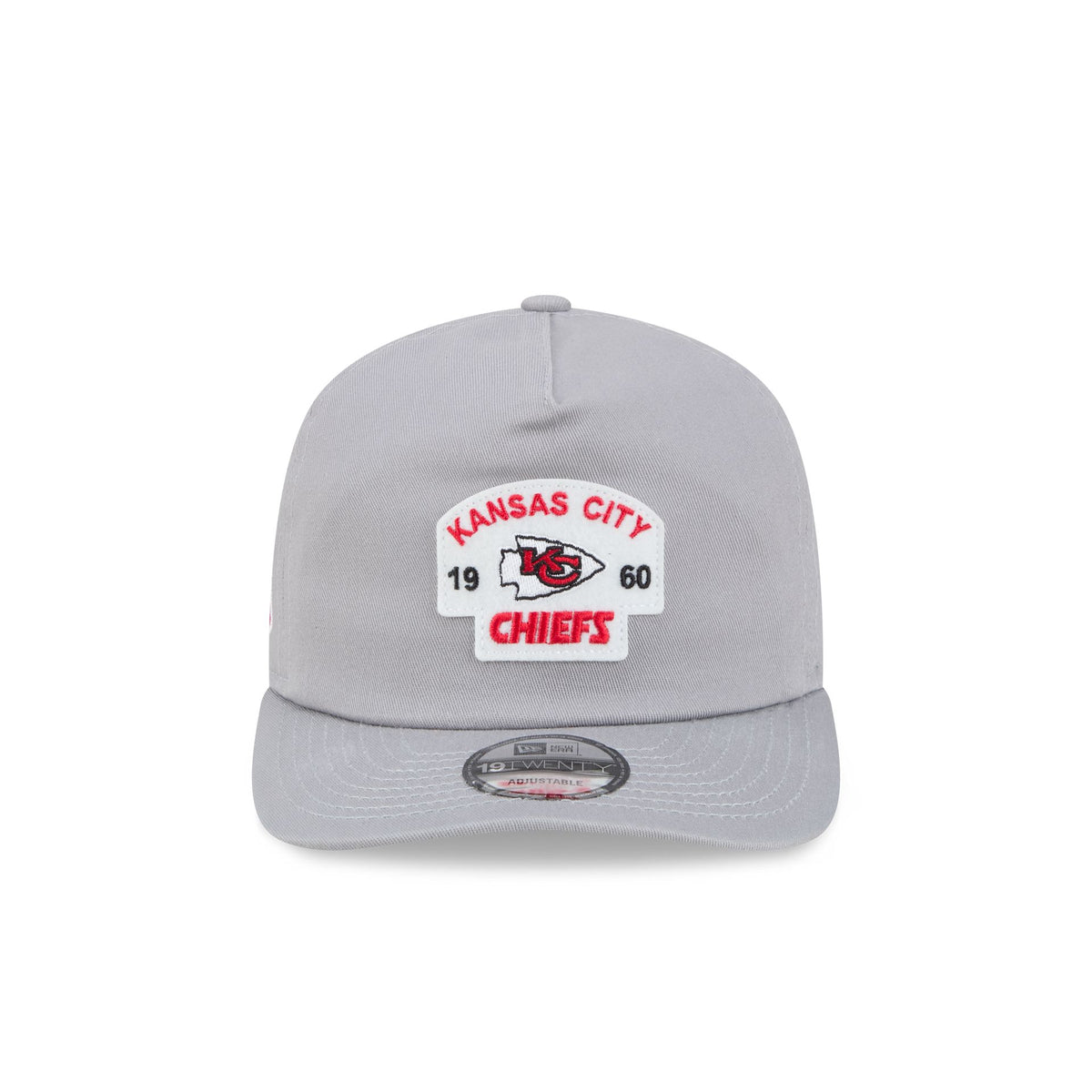 Kansas City Chiefs Felt Patch Gray 19TWENTY Snapback Hat