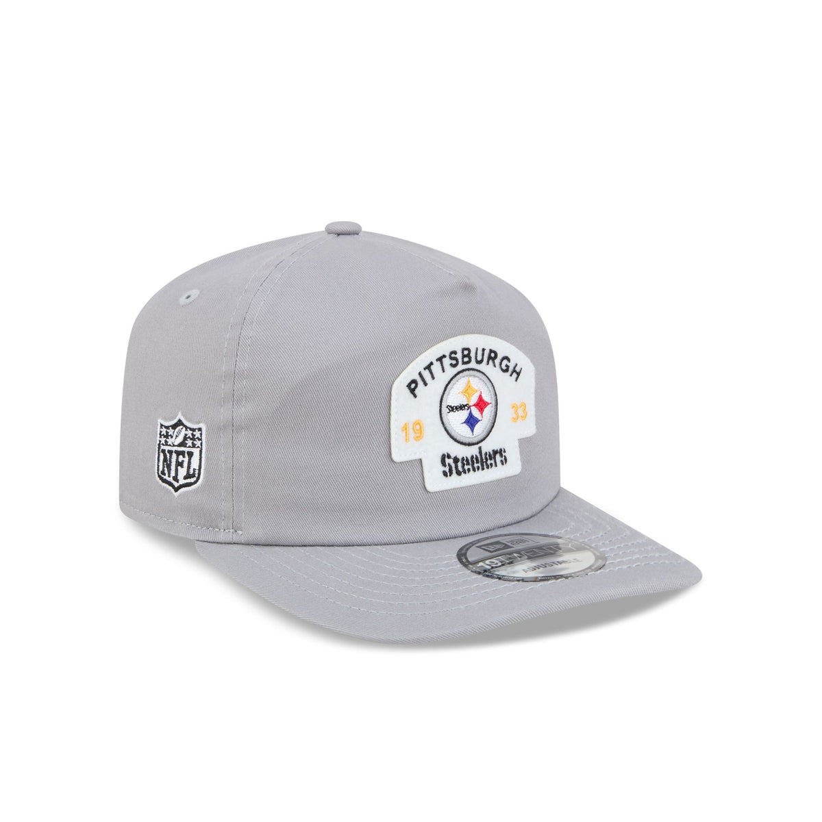 Pittsburgh Steelers Felt Patch Gray 19TWENTY Snapback Hat