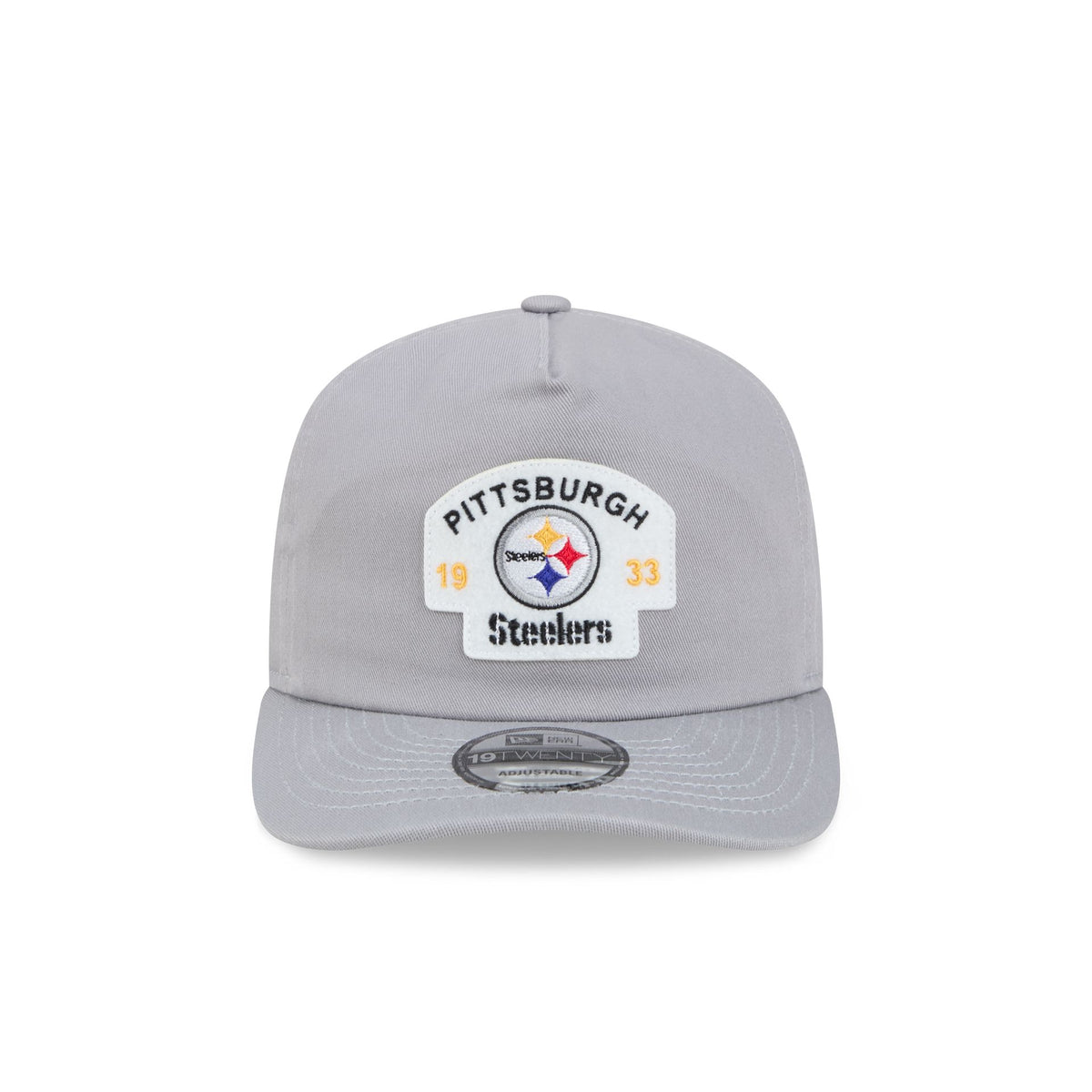 Pittsburgh Steelers Felt Patch Gray 19TWENTY Snapback Hat