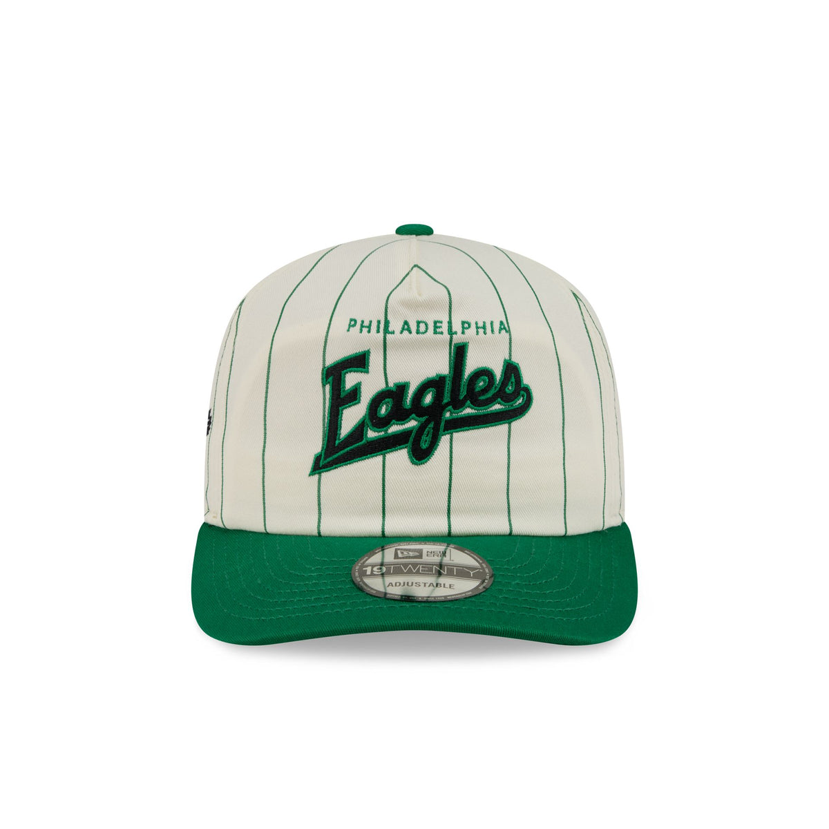 Philadelphia Eagles Chrome White Pinstripe 19TWENTY Snapback Hat