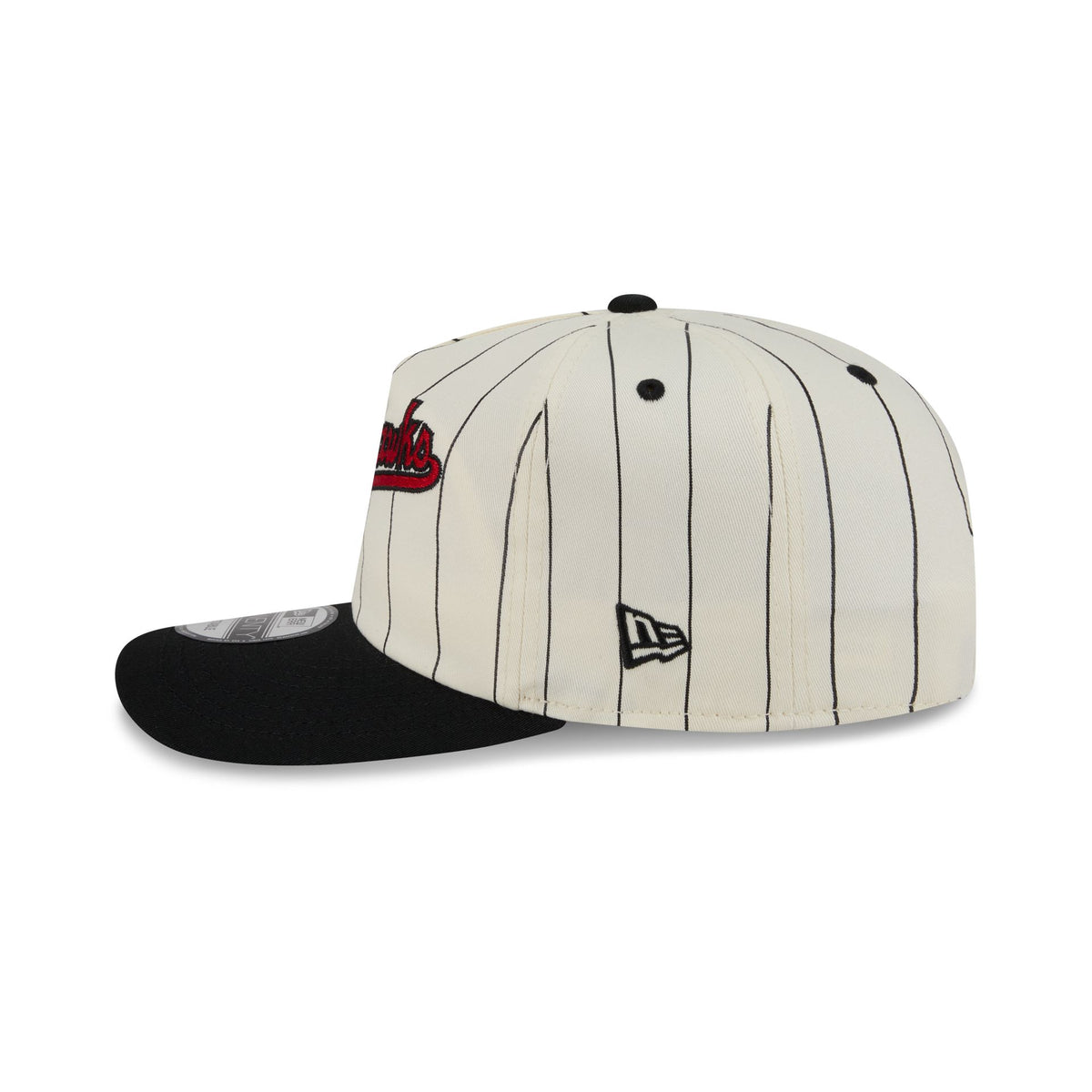 Chicago Blackhawks Chrome White Pinstripe 19TWENTY Snapback Hat