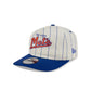 New York Mets Chrome White Pinstripe 19TWENTY Snapback Hat