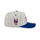 New York Mets Chrome White Pinstripe 19TWENTY Snapback Hat