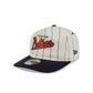 Houston Astros Chrome White Pinstripe 19TWENTY Snapback Hat