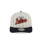 Houston Astros Chrome White Pinstripe 19TWENTY Snapback Hat