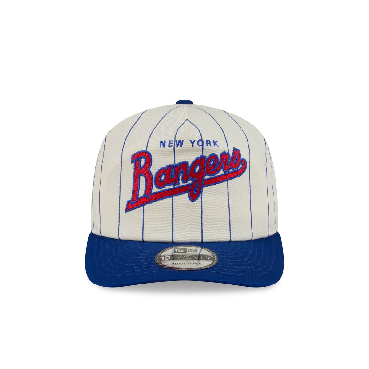 New York Rangers Chrome White Pinstripe 19TWENTY Snapback Hat