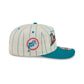 Miami Dolphins Chrome White Pinstripe 19TWENTY Snapback Hat