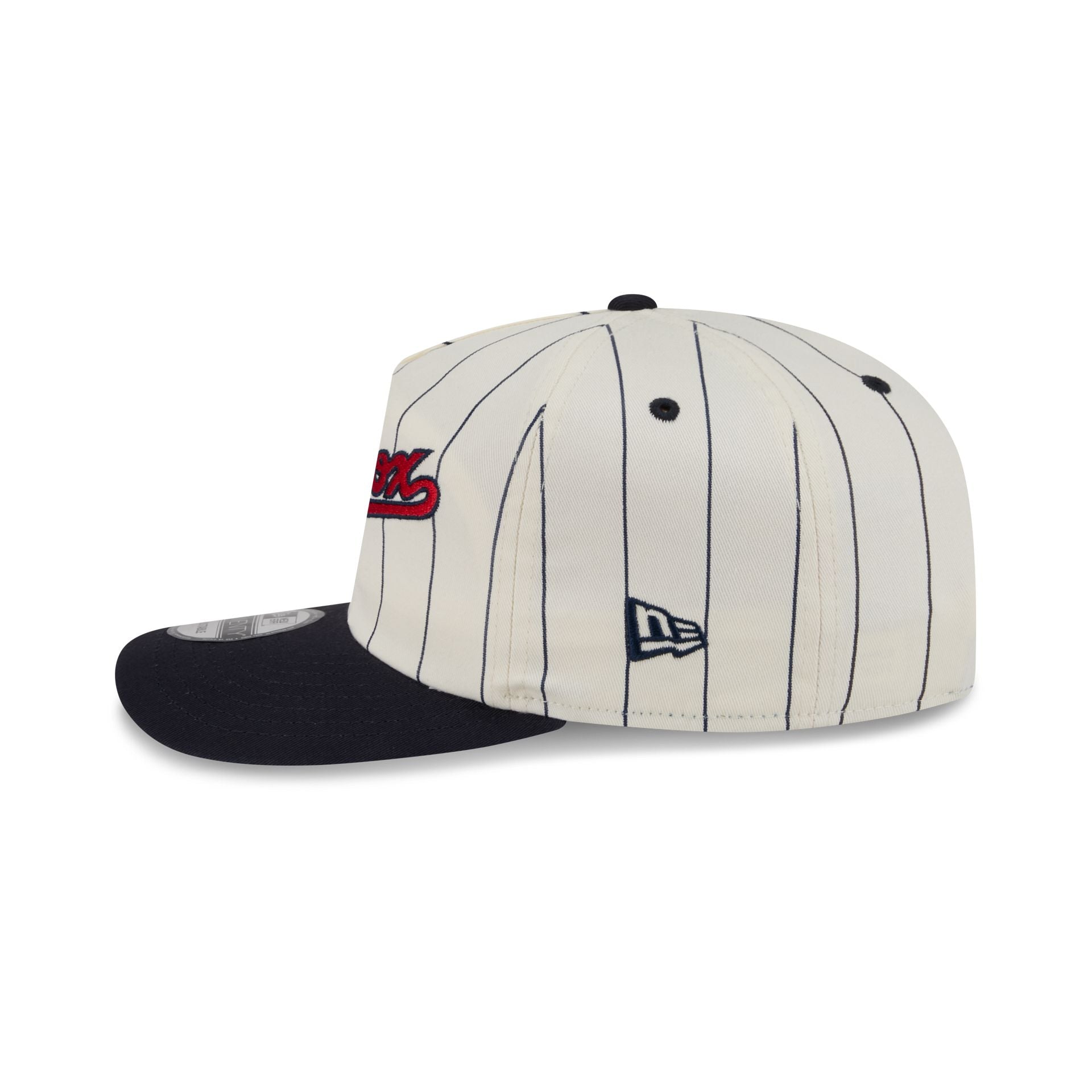 Boston Red Sox Chrome White Pinstripe 19TWENTY Snapback Hat
