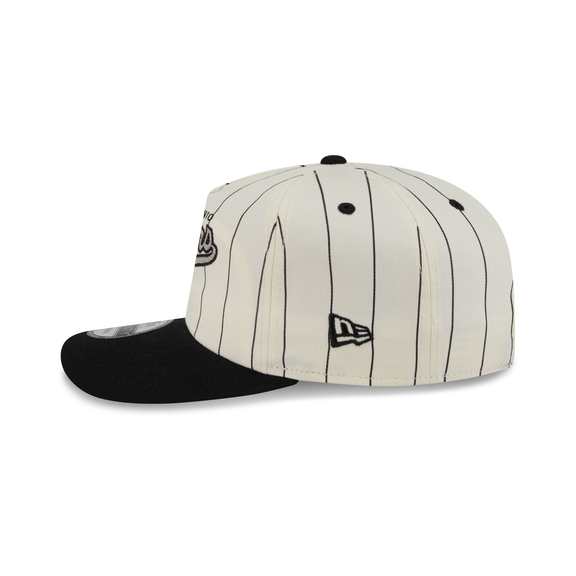 San Antonio Spurs Chrome White Pinstripe 19TWENTY Snapback Hat