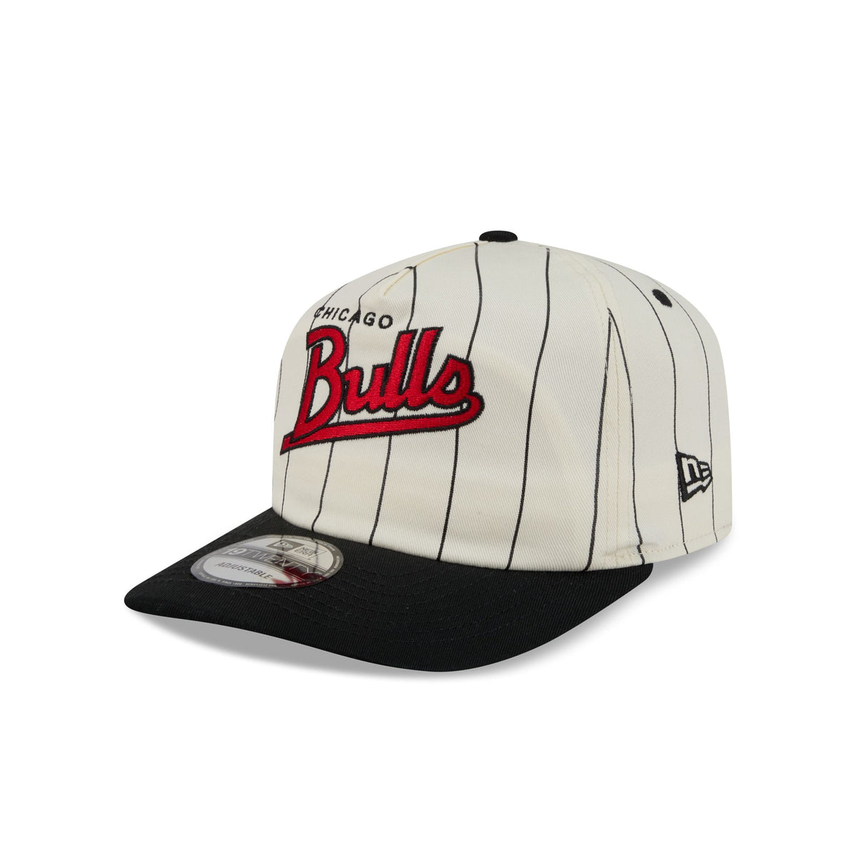 Chicago Bulls Chrome White Pinstripe 19TWENTY Snapback Hat