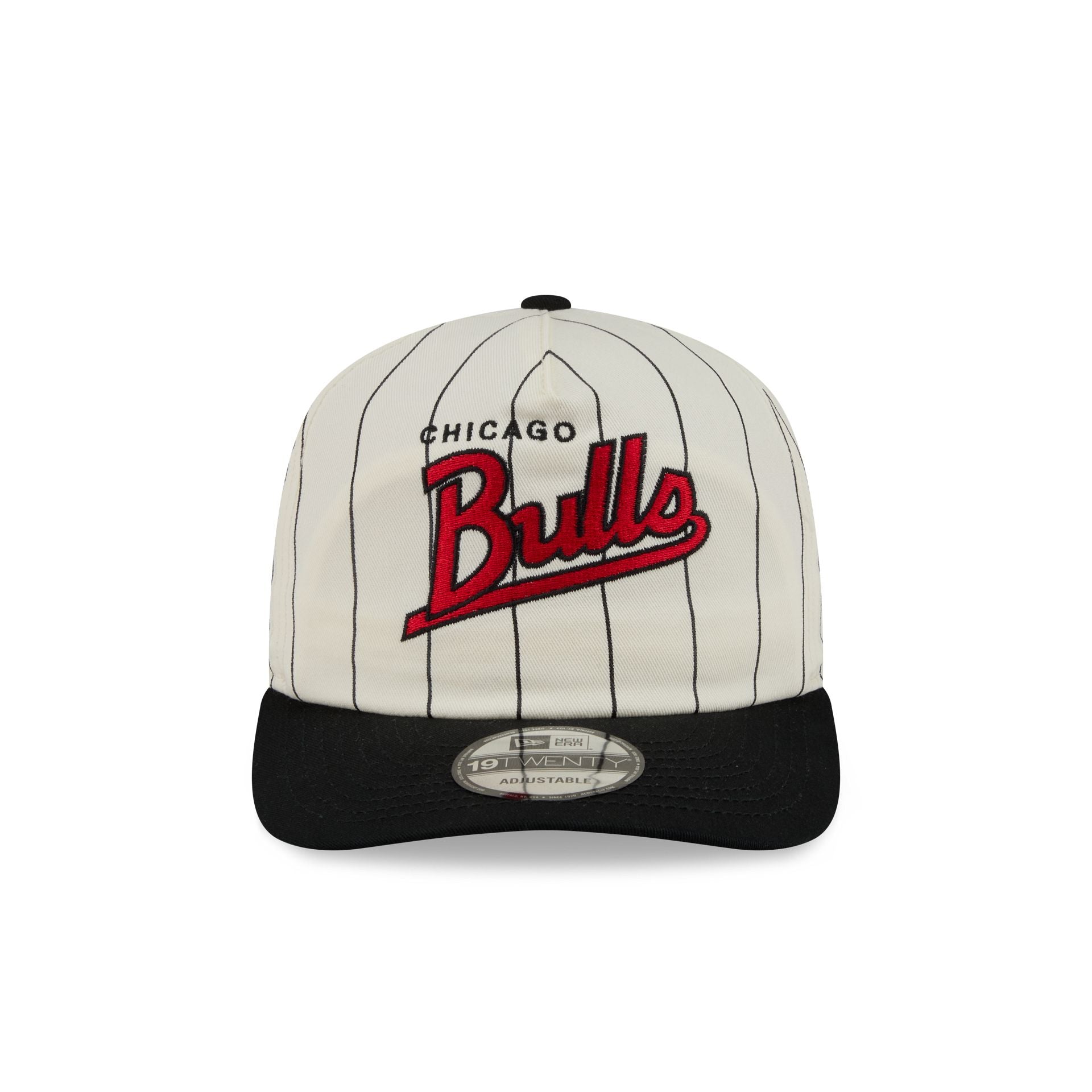 Chicago Bulls Chrome White Pinstripe 19TWENTY Snapback Hat
