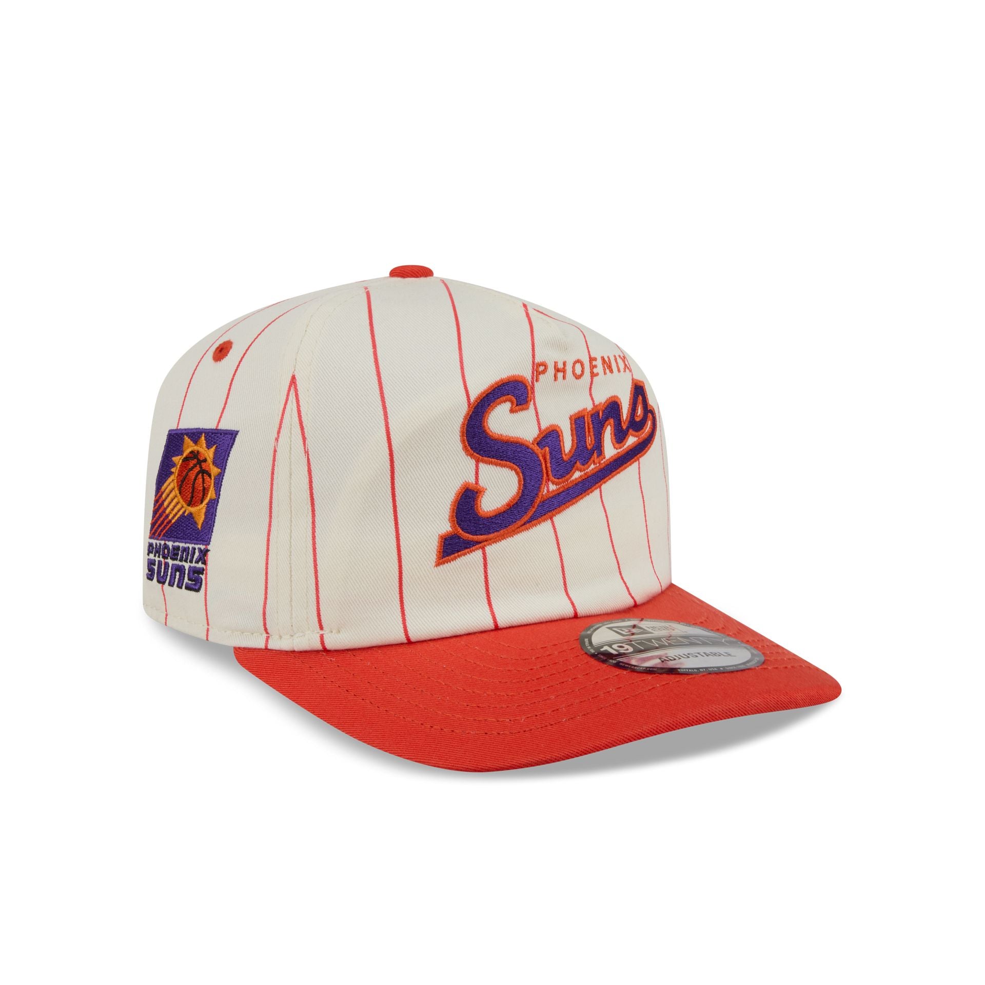 Phoenix Suns Chrome White Pinstripe 19TWENTY Snapback Hat