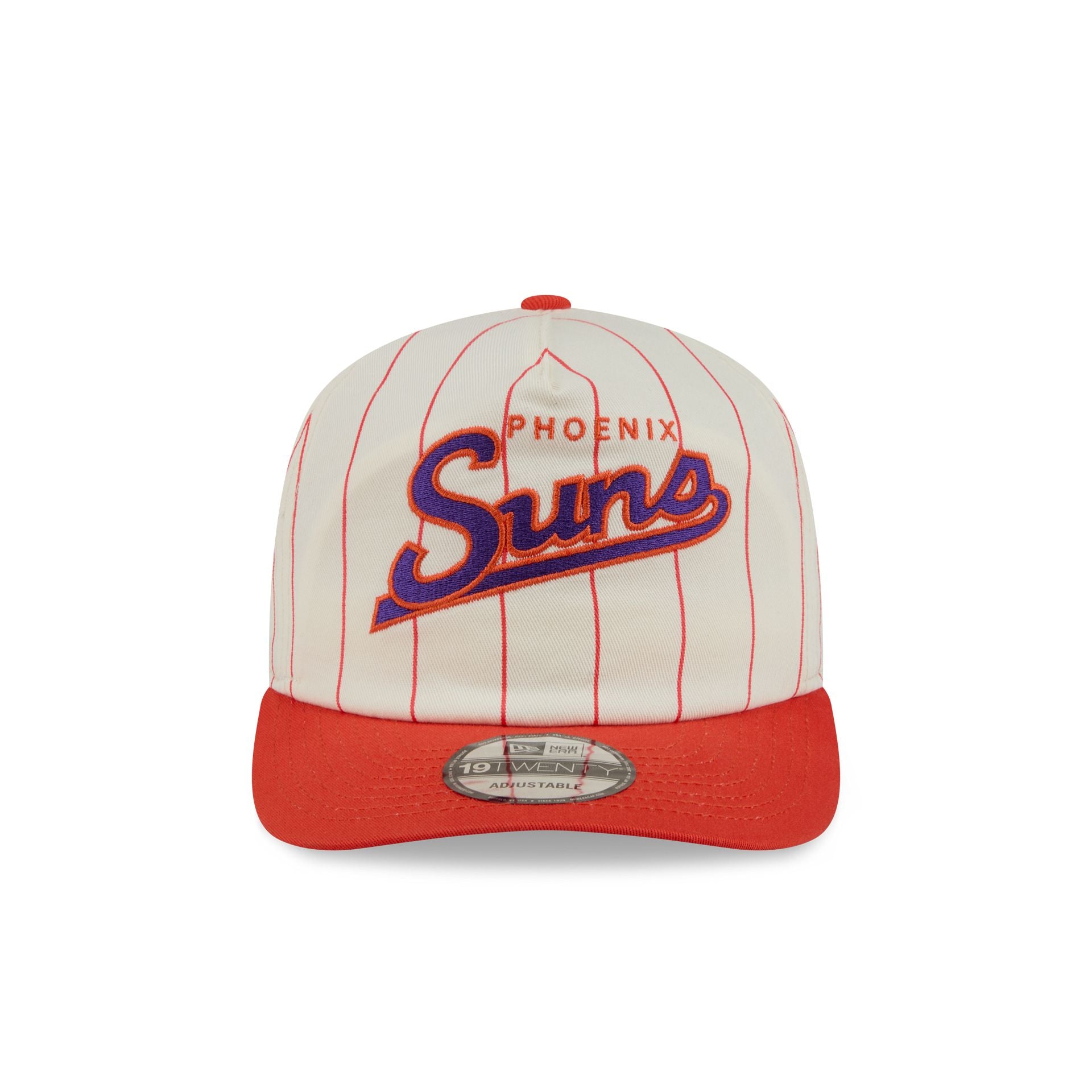 Phoenix Suns Chrome White Pinstripe 19TWENTY Snapback Hat