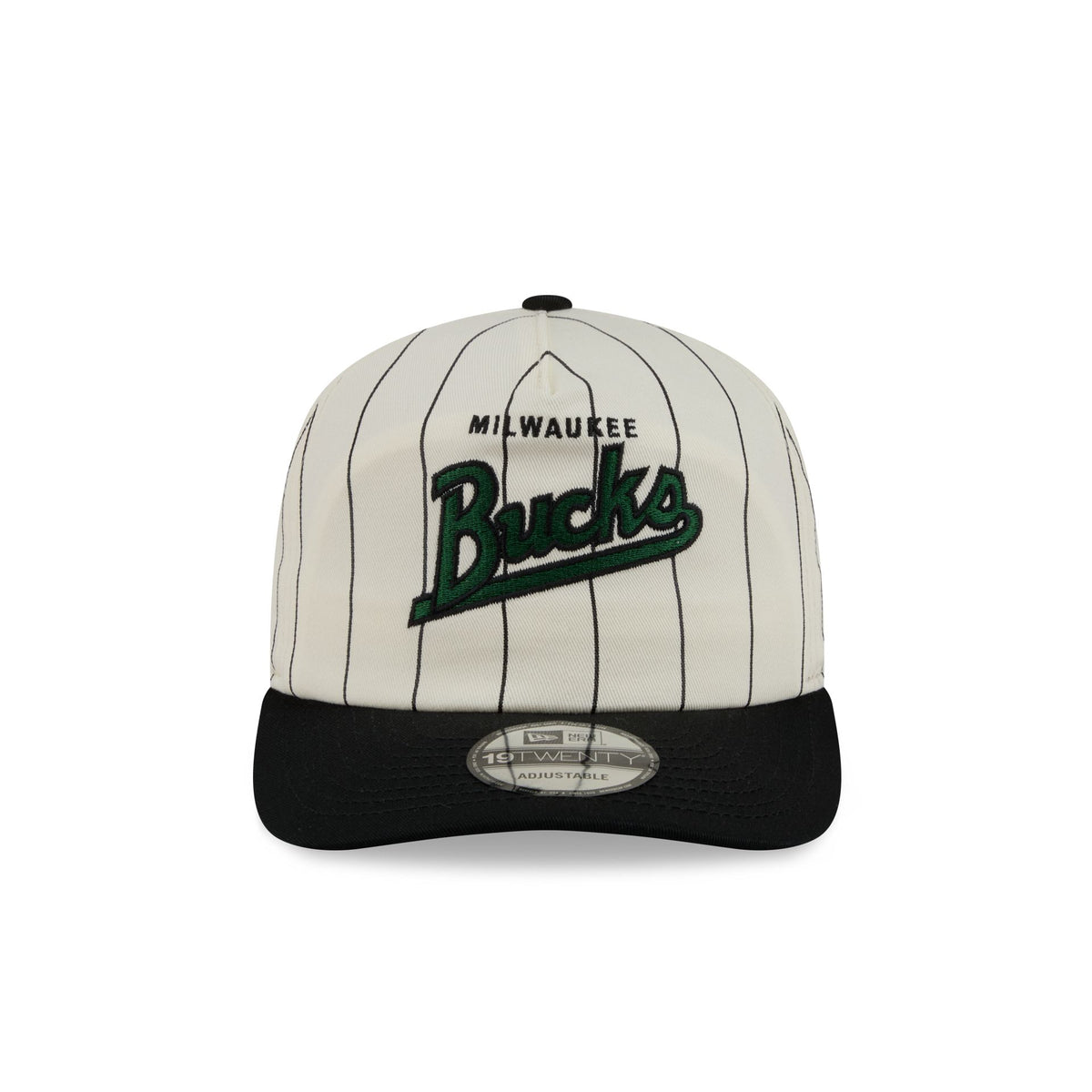 Milwaukee Bucks Chrome White Pinstripe 19TWENTY Snapback Hat