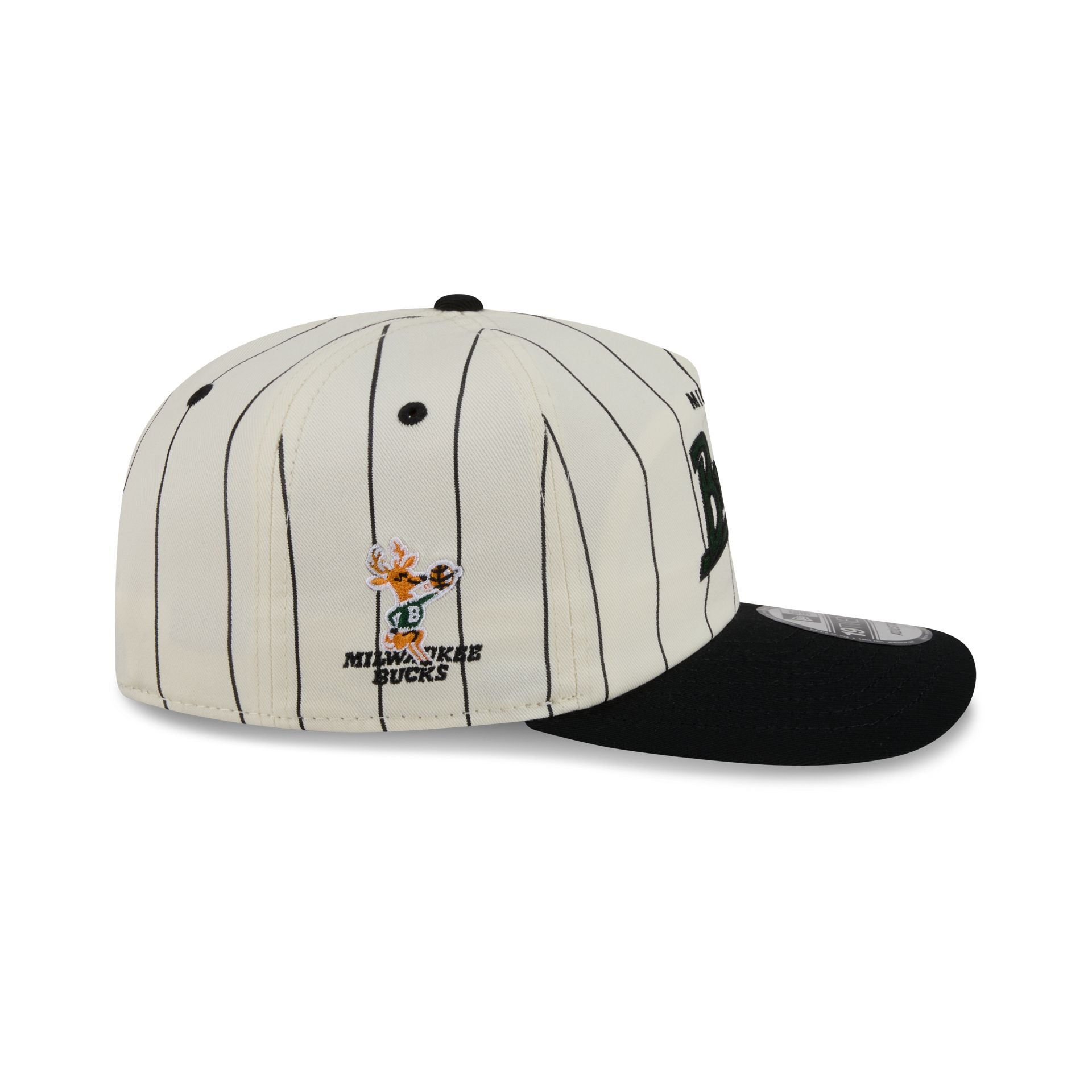 Milwaukee Bucks Chrome White Pinstripe 19TWENTY Snapback Hat