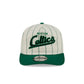 Boston Celtics Chrome White Pinstripe 19TWENTY Snapback Hat