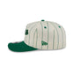 Boston Celtics Chrome White Pinstripe 19TWENTY Snapback Hat