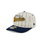 Golden State Warriors Chrome White Pinstripe 19TWENTY Snapback Hat