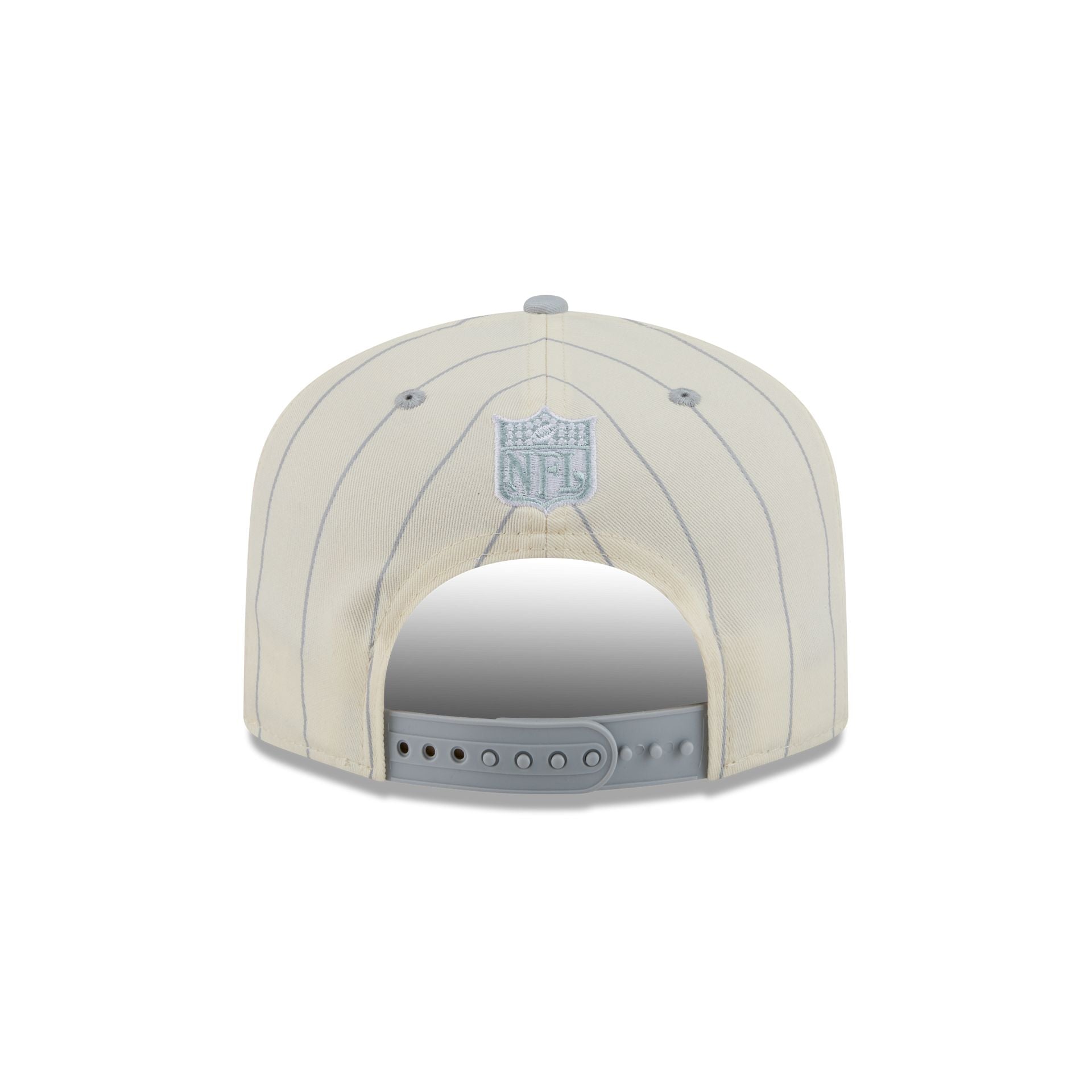 Las Vegas Raiders Chrome White Pinstripe 19TWENTY Snapback Hat
