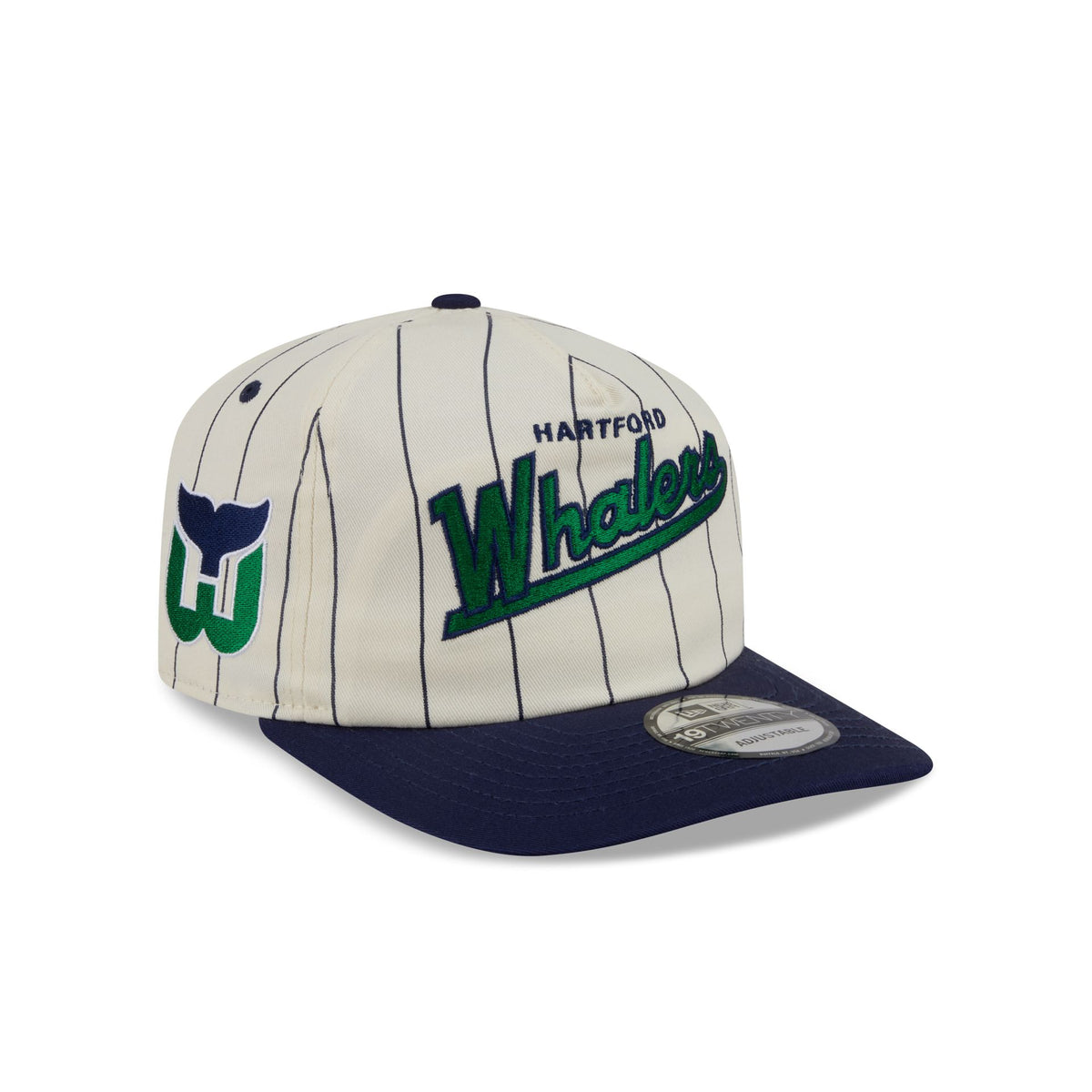 Hartford Whalers Chrome White Pinstripe 19TWENTY Snapback Hat