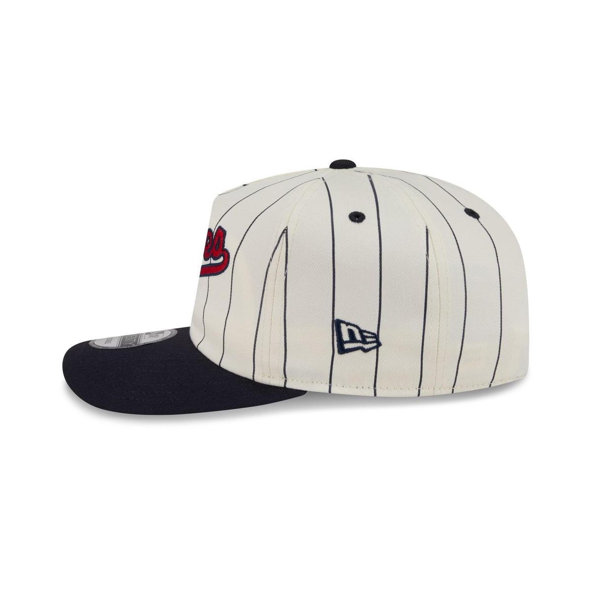 Atlanta Braves Chrome White Pinstripe 19TWENTY Snapback Hat