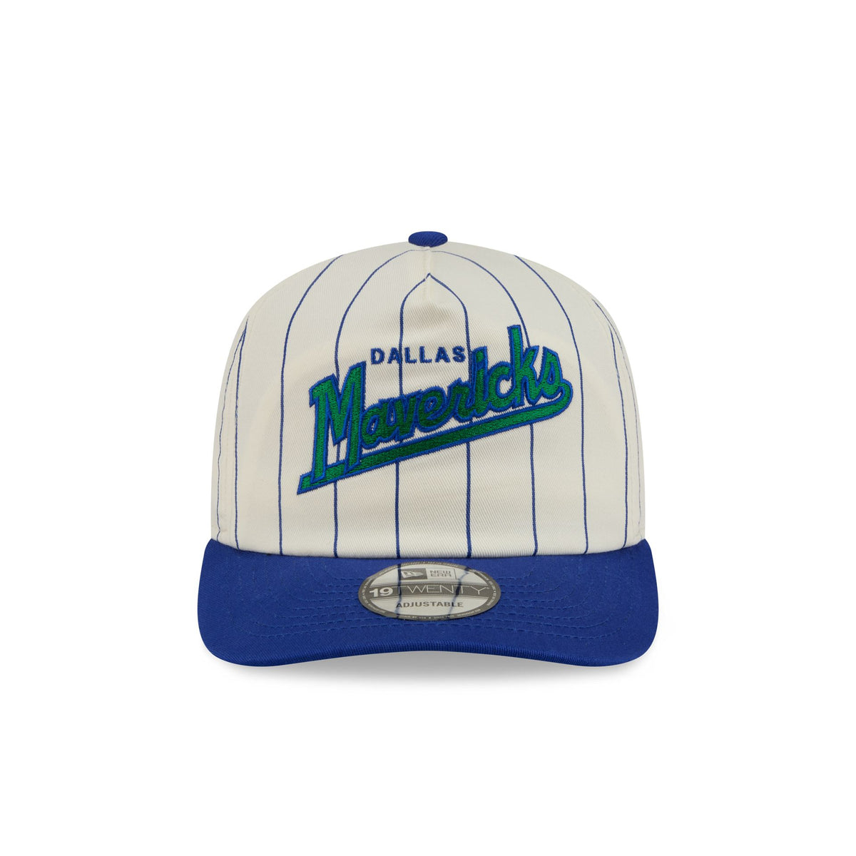 Dallas Mavericks Chrome White Pinstripe 19TWENTY Snapback Hat