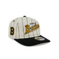 Boston Bruins Chrome White Pinstripe 19TWENTY Snapback Hat