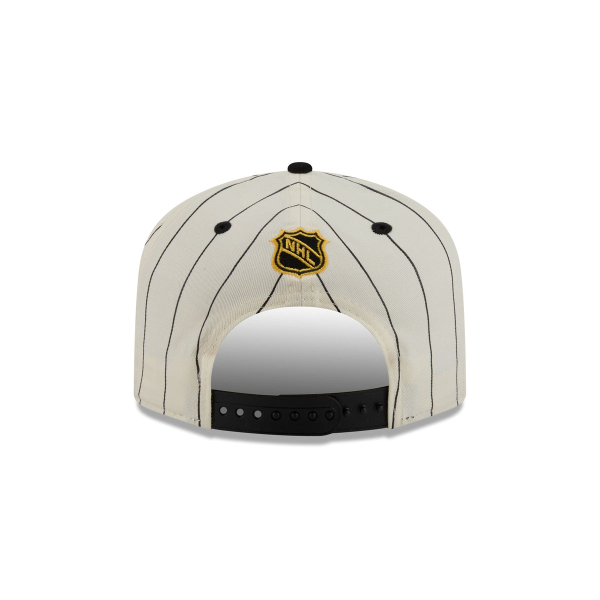 Boston Bruins Chrome White Pinstripe 19TWENTY Snapback Hat