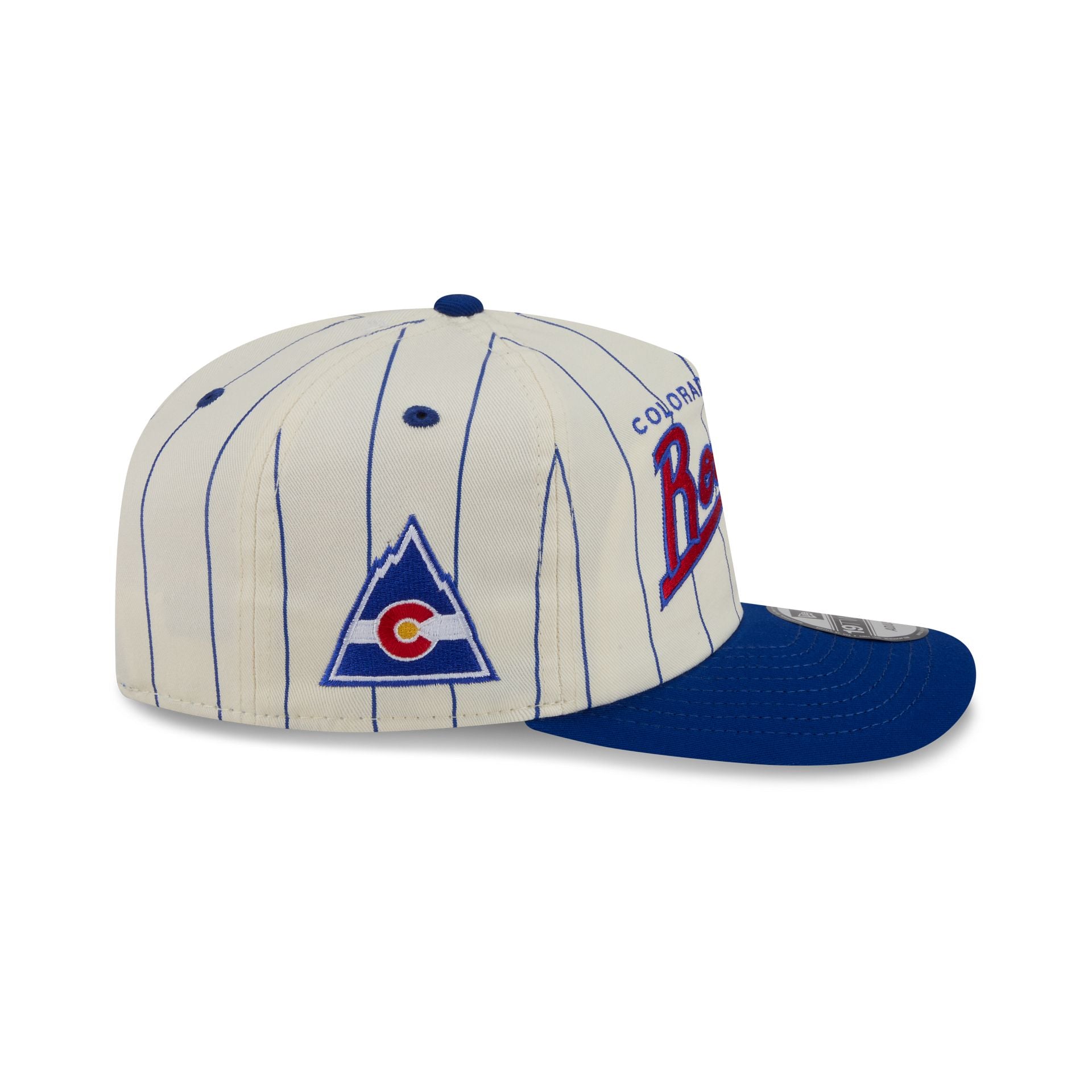 Colorado Rockies Chrome White Pinstripe 19TWENTY Snapback Hat