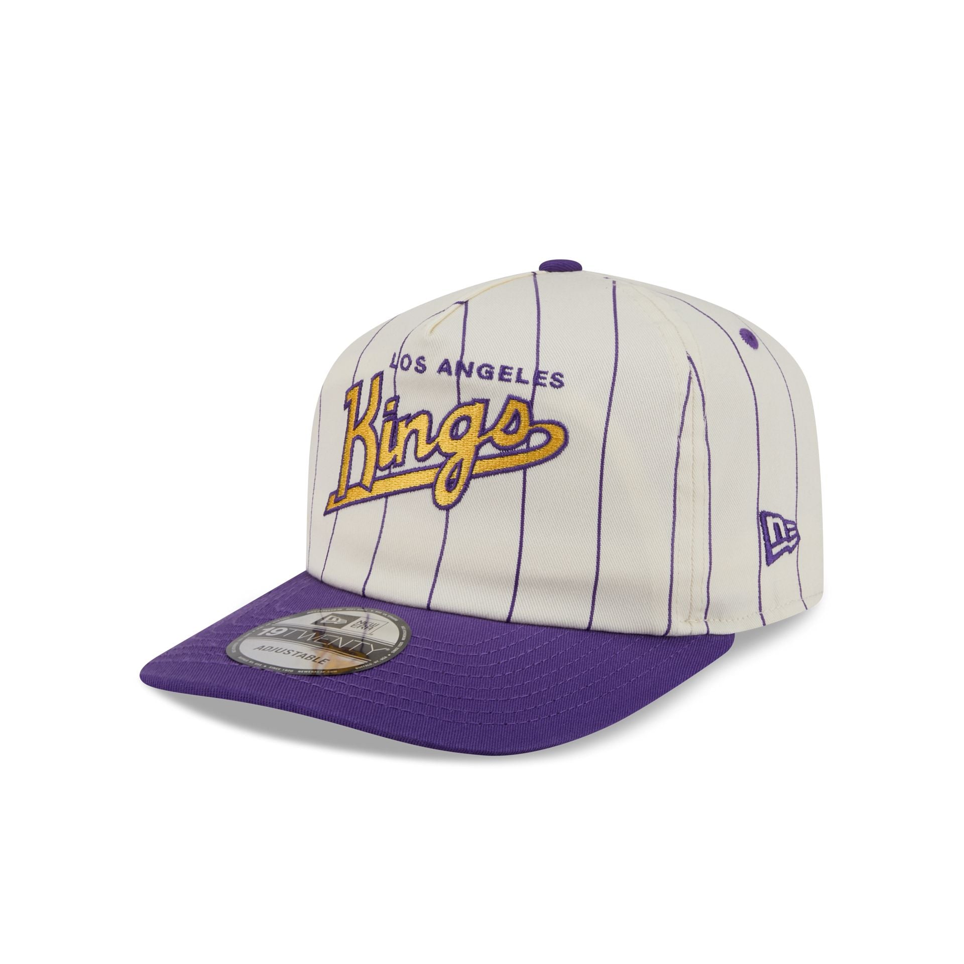 Los Angeles Kings Chrome White Pinstripe 19TWENTY Snapback Hat