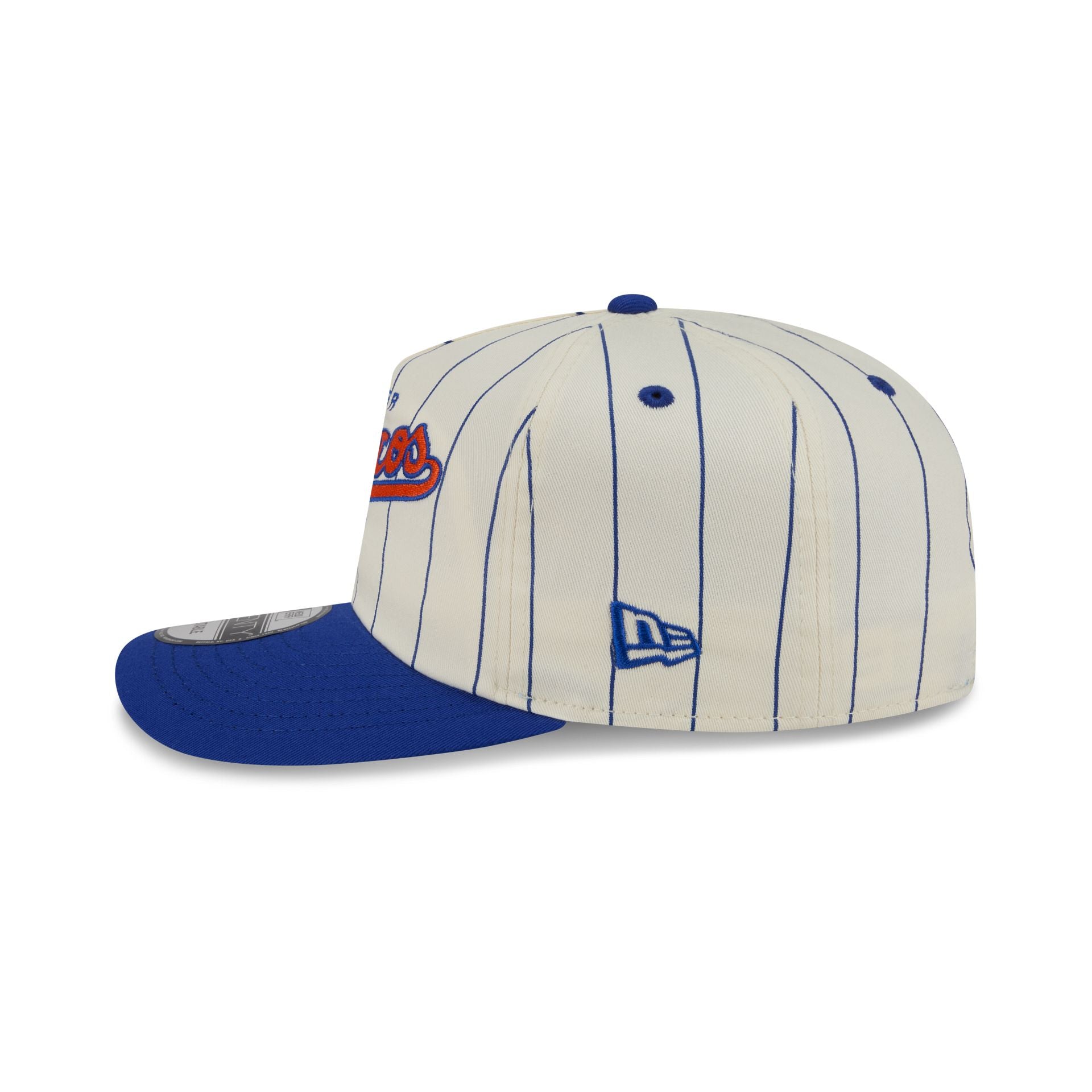 Denver Broncos Chrome White Pinstripe 19TWENTY Snapback Hat