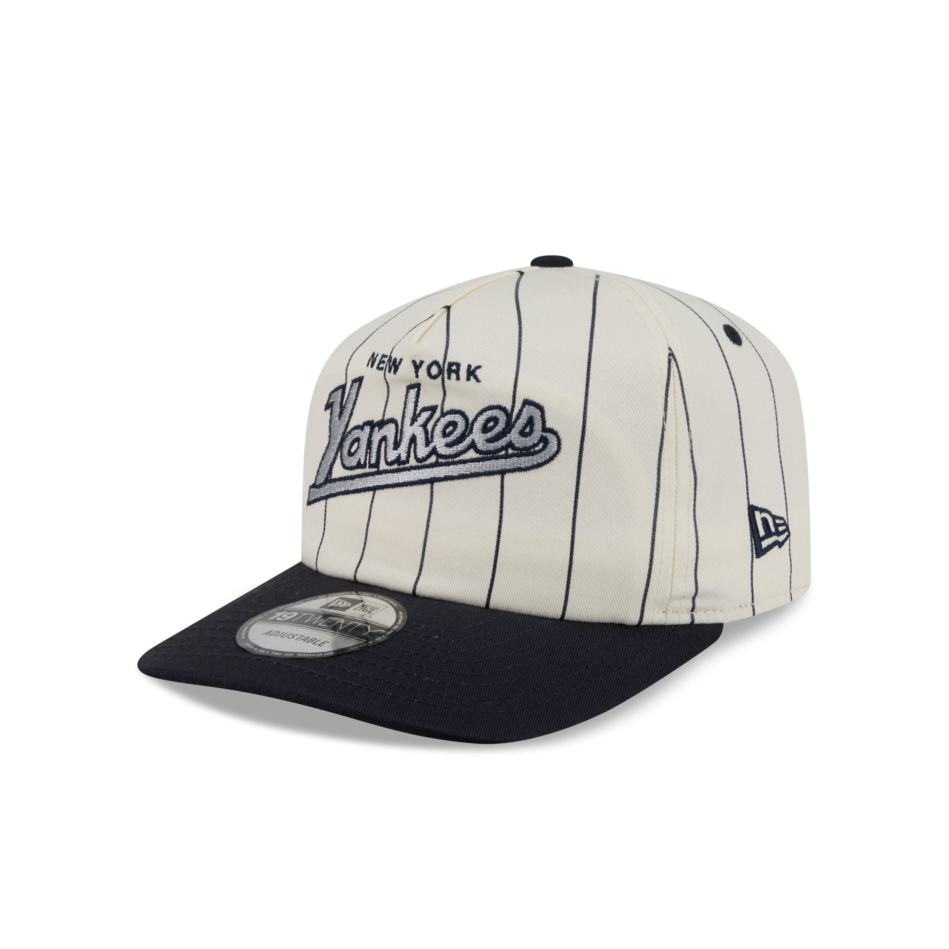 New York Yankees Chrome White Pinstripe 19TWENTY Snapback Hat