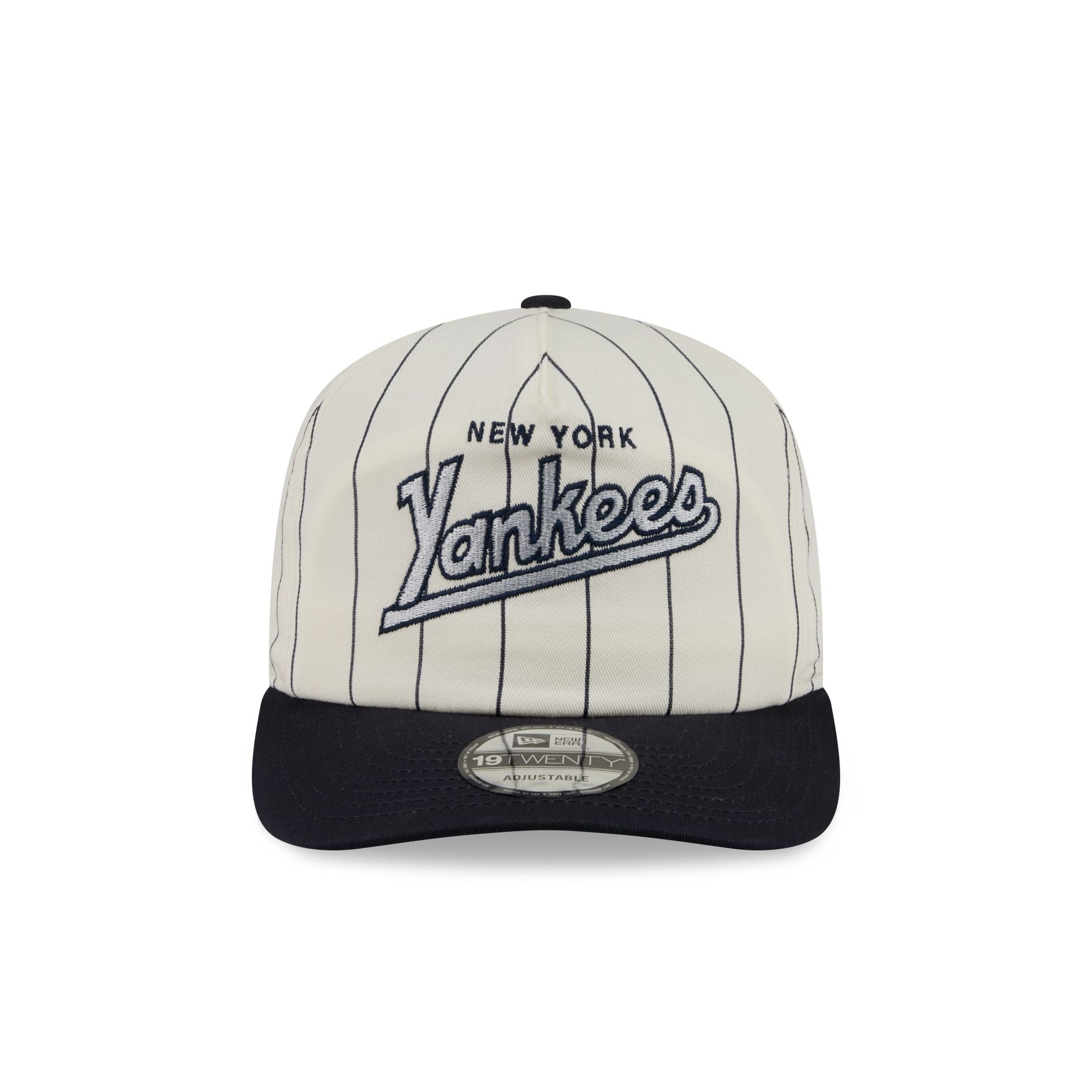 New York Yankees Chrome White Pinstripe 19TWENTY Snapback Hat
