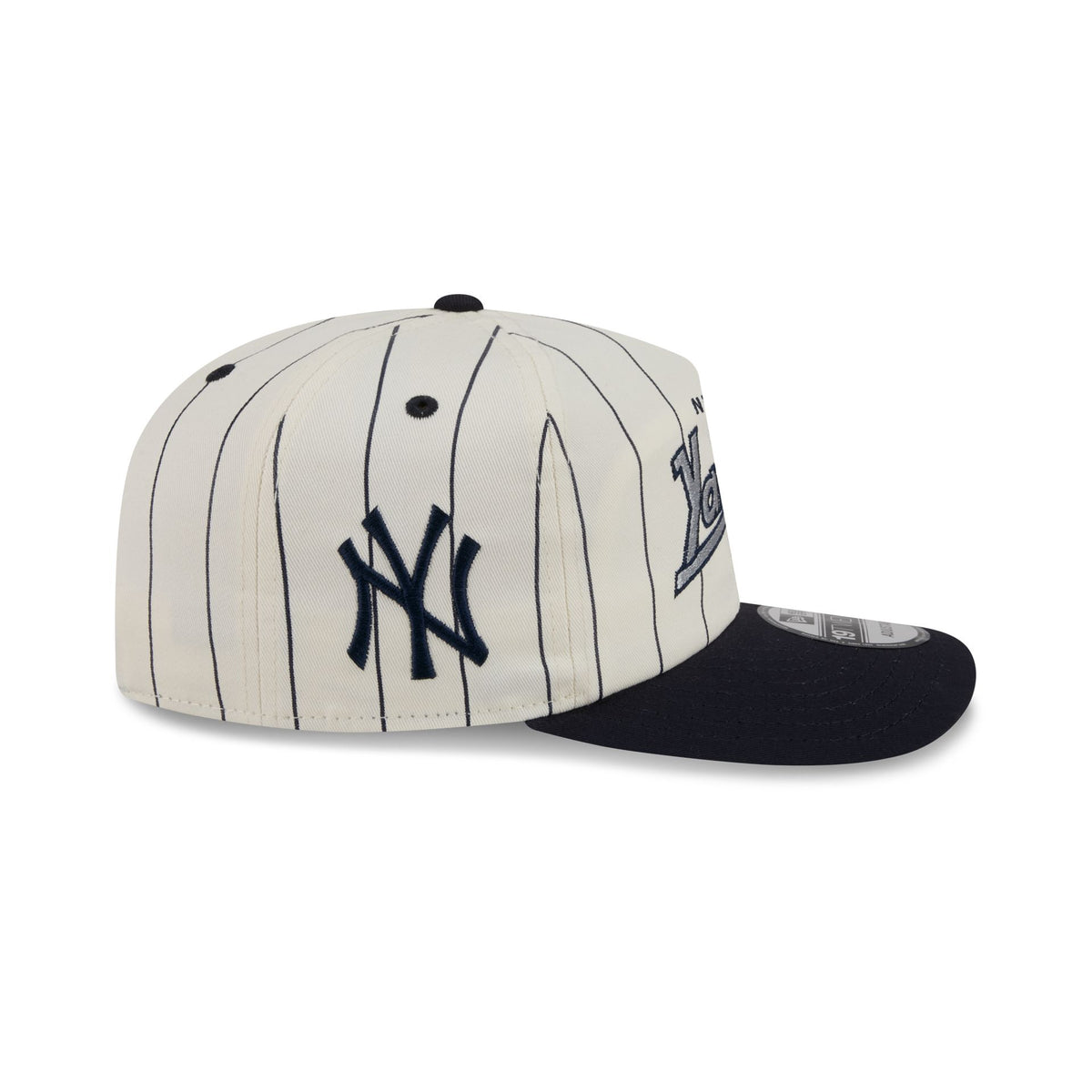 New York Yankees Chrome White Pinstripe 19TWENTY Snapback Hat