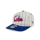 Chicago Cubs Chrome White Pinstripe 19TWENTY Snapback Hat