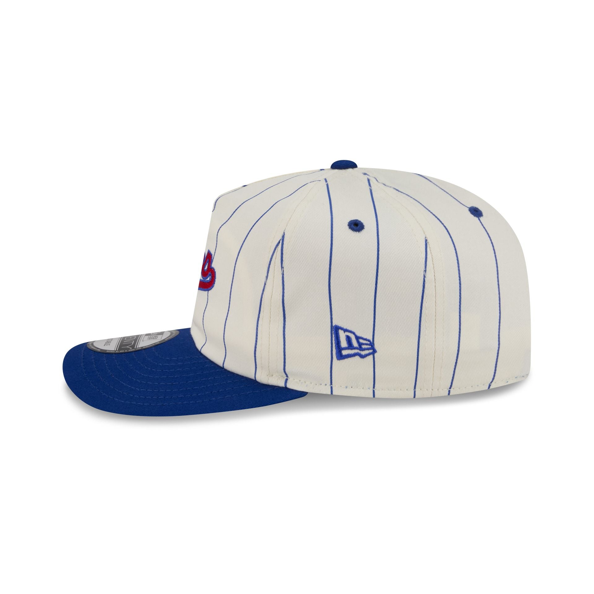Chicago Cubs Chrome White Pinstripe 19TWENTY Snapback Hat
