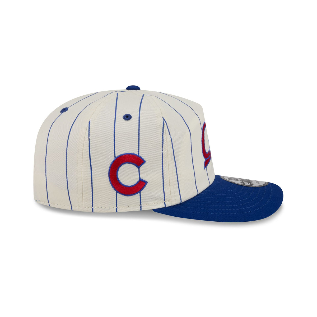 Chicago Cubs Chrome White Pinstripe 19TWENTY Snapback Hat
