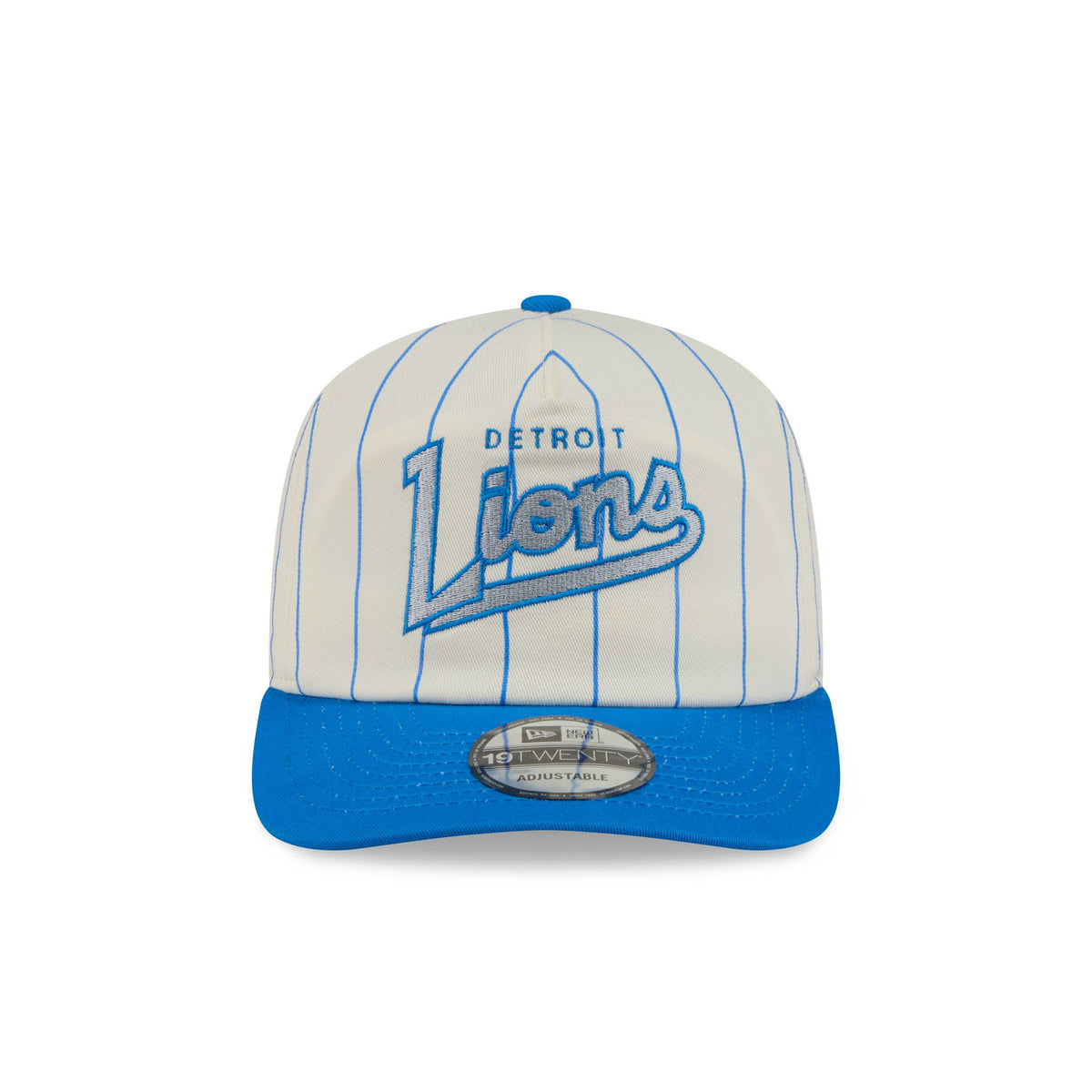 Detroit Lions Chrome White Pinstripe 19TWENTY Snapback Hat