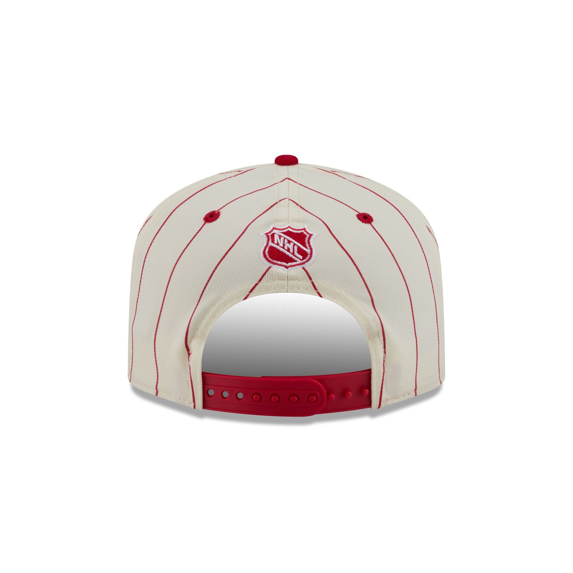 Detroit Red Wings Chrome White Pinstripe 19TWENTY Snapback Hat