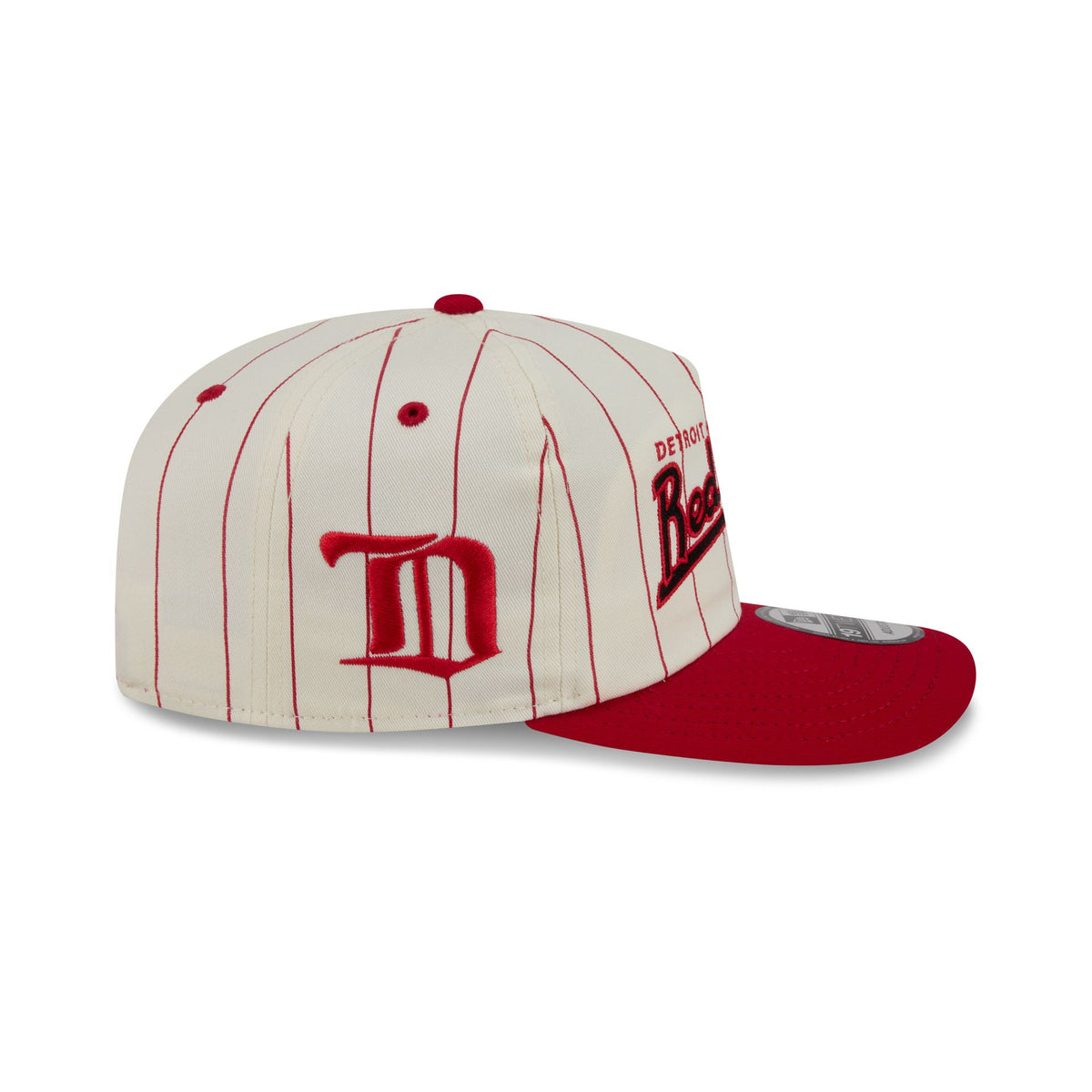 Detroit Red Wings Chrome White Pinstripe 19TWENTY Snapback Hat