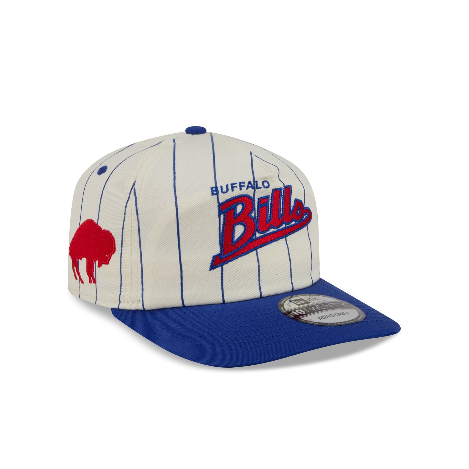 Buffalo Bills Chrome White Pinstripe 19TWENTY Snapback Hat
