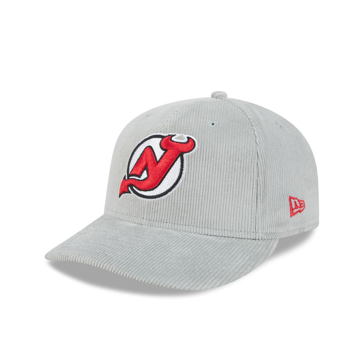 New Jersey Devils Light Gray Corduroy 59FIFTY Fitted Hat