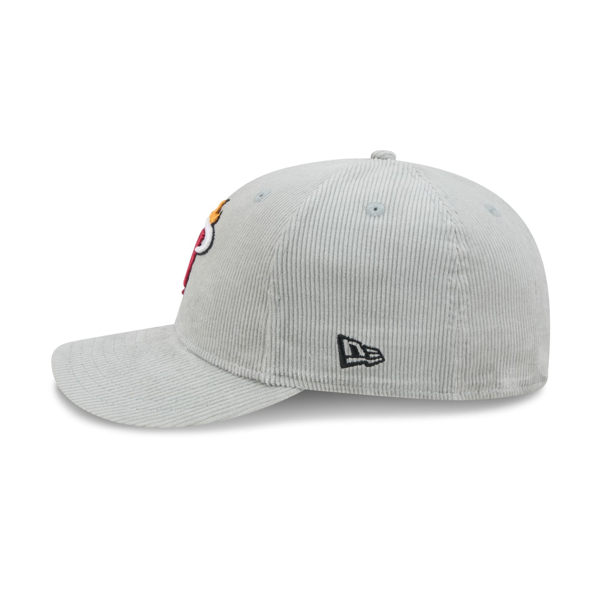 Miami Heat Light Gray Corduroy 59FIFTY Fitted Hat