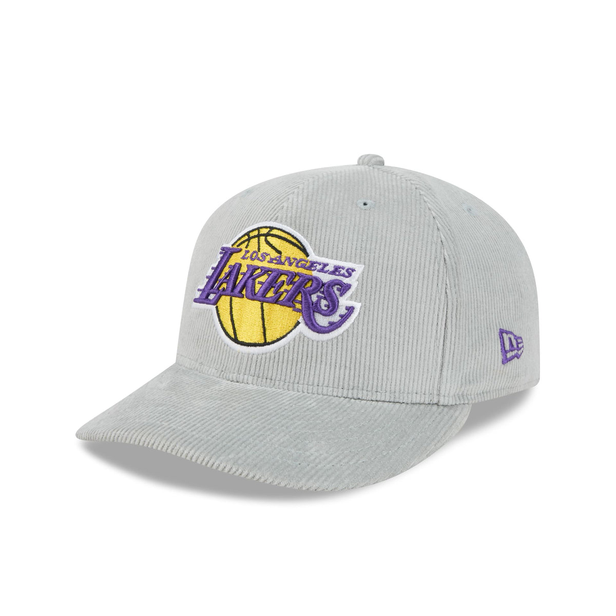 Los Angeles Lakers Light Gray Corduroy 59FIFTY Fitted Hat