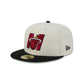Miami Heat Deceptor Chrome White 59FIFTY Fitted Hat