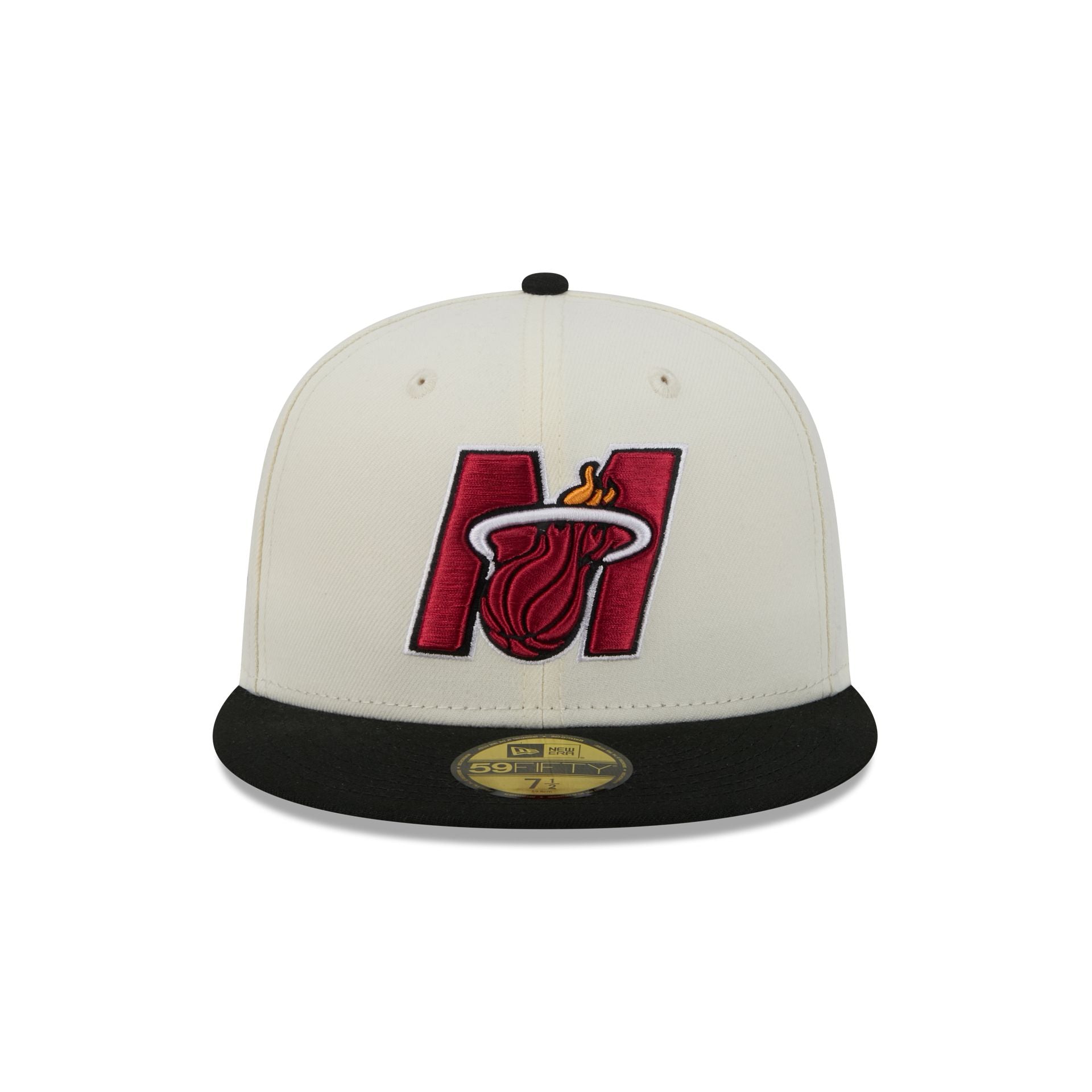 Miami Heat Deceptor Chrome White 59FIFTY Fitted Hat