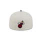 Miami Heat Deceptor Chrome White 59FIFTY Fitted Hat